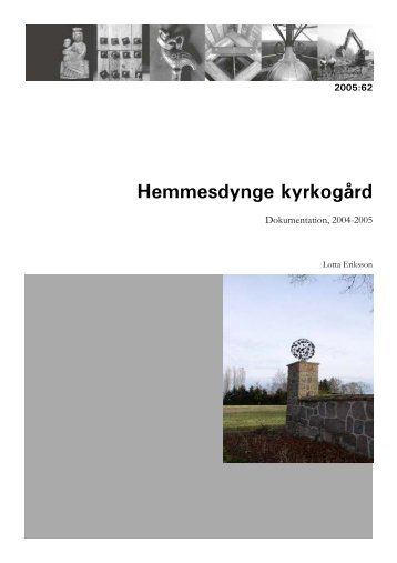 Hemmesdynge kyrkogård - Regionmuseet Kristianstad