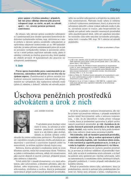 62.Bulletin advokacie - Česká advokátní komora