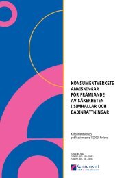 Anvisningar för främjande av säkerheten i simhallar och - Tukes