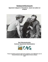 Eindrapport Veldwerk/Denkwerk - Centrum Agrarische Geschiedenis