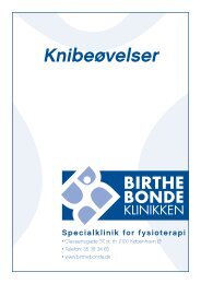 Knibeøvelser - Birthe Bonde Klinikken