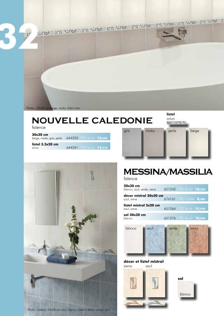 Catalogue Carrelage 2013 - Chausson Matériaux