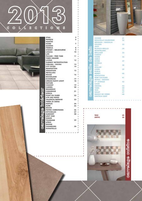 Catalogue Carrelage 2013 - Chausson Matériaux