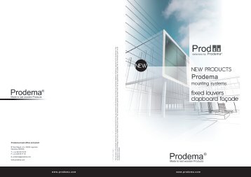 fixed louvers clapboard façade - Prodema