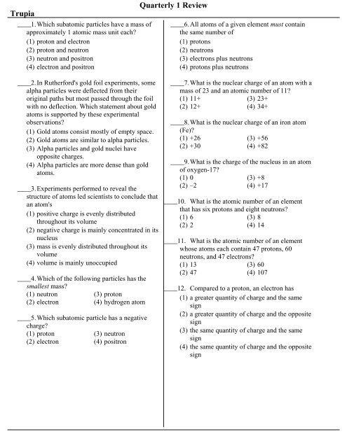 Wizard Test Maker - Trupia-Chemistry Wizard Test Maker - Trupia-Chemistry