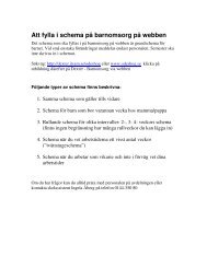 Att fylla i schema på barnomsorg på webben