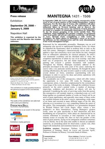 Press release Mantegna > pdf - Musée du Louvre