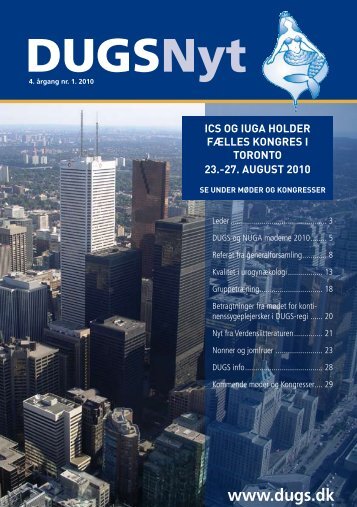 DUGSNyt nr. 1. 2010 - Dansk Urogynækologisk Selskab