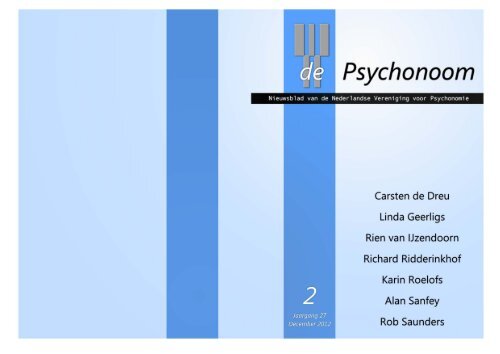 de Psychonoom - LACG - Language and Cognition Group