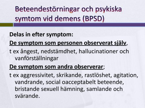 Bemötande av personer med demenssjukdom