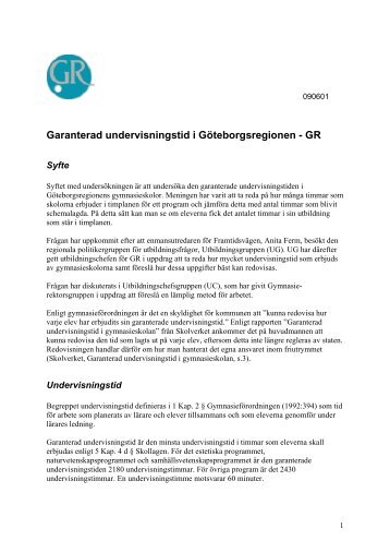 Garanterad undervisningstid i GR, Rapport.pdf - GR Utbildning