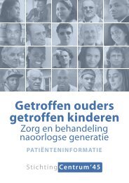 zorg en behandeling naoorlogse generatie - Stichting Centrum