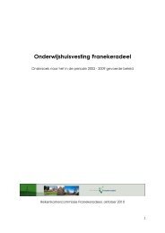 Rapport onderwijshuisvesting Franekeradeel - Gemeente ...