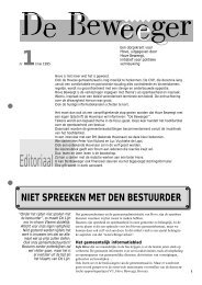 De Beweeger, nr. 01 - Hove Beweegt