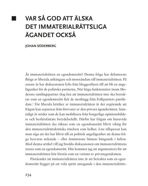 JONAS ANDERSSON & PELLE SNICKARS [RED. ] - Johan Söderberg