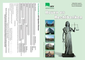 Hoven en Rechtbanken - ACV Openbare Diensten