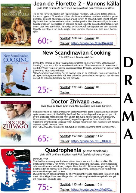 DVD KATALOG - DRAMA