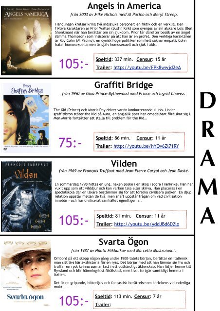 DVD KATALOG - DRAMA