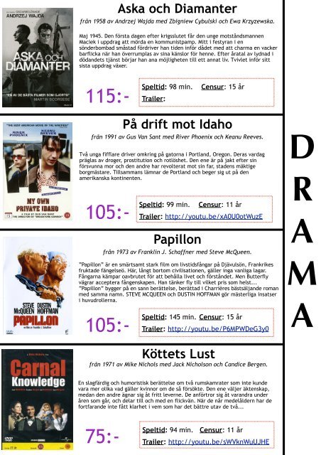 DVD KATALOG - DRAMA