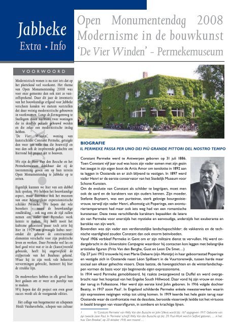 Klik hier voor de Extra-info - gemeente Jabbeke