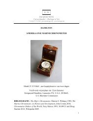 N° 50 JACQUES NÈVE Uurwerkmaker - Horloger d'Art HAMILTON ...