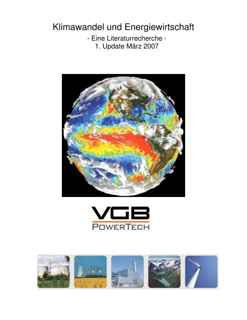 Klimawandel und Energiewirtschaft - VGB PowerTech