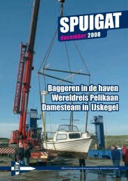 Baggeren in de haven Wereldreis Pelikaan Damesteam in IJskegel