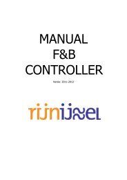 MANUAL F&B CONTROLLER - Vakschoolwageningen Team MOFT