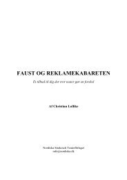 FAUST OG REKLAMEKABARETEN