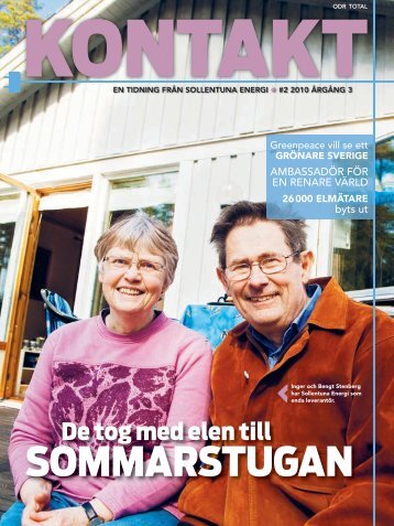 Kundtidningen KONTAKT #2-2010 - Sollentuna Energi