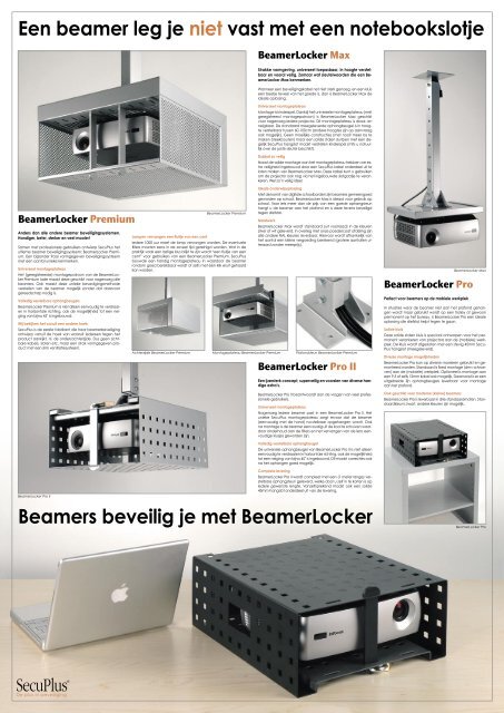 BeamerLocker Pro II - De Beveiligingswinkel