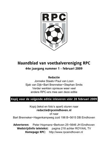 januari/februari - RPC Eindhoven