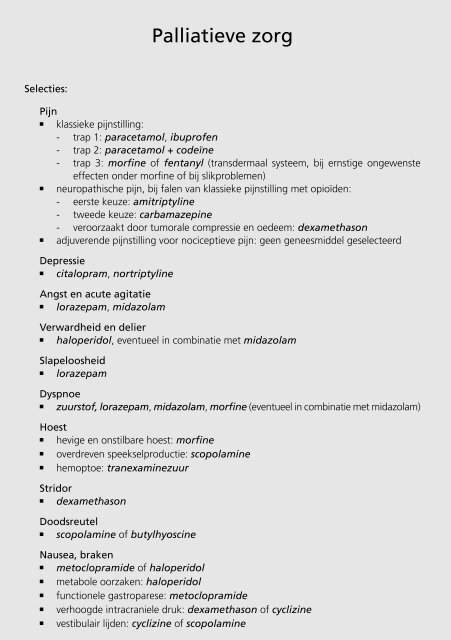 Palliatieve zorg