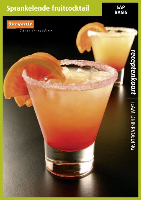 Sprankelende fruitcocktail recep tenkaart - Sorgente
