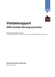 rapport over de maatschappelijke prestaties - Woonservice Meander