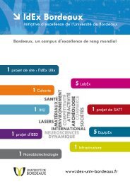 à IdEx Bordeaux - Université de Bordeaux