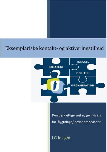 Eksemplariske kontakt‐ og aktiveringstilbud - LG insight