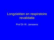 Bekijk een presentatie over revalidatie - COPD Leuven