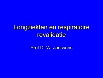 Bekijk een presentatie over revalidatie - COPD Leuven