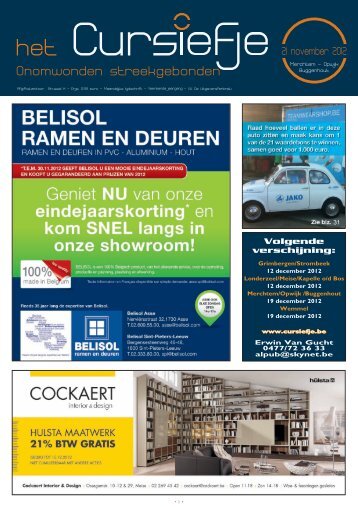 Volgende verschijning: - Cursiefje