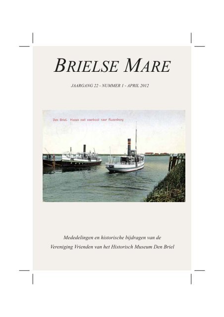 Brielse Mare 22/1 - Historische Vereniging de Brielse Maasmond!