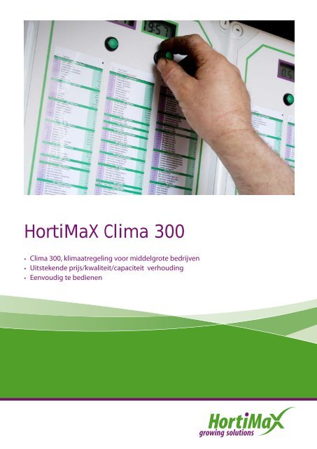 Download hier de Clima 300 folder. - HortiMax