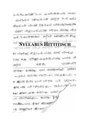 SYLLABUS HITTITISCH - kloekhorst.nl