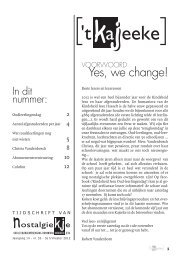 Yes, we change! - De Middenschool en de Humaniora Kindsheid Jesu