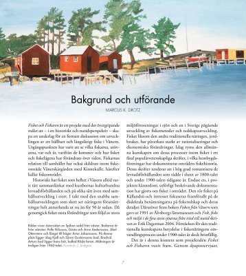 Bakgrund och utförande - Vänermuseet