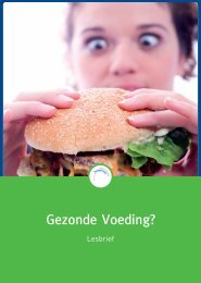 Lesbrief « Gezonde Voeding - Taalgericht Vakonderwijs