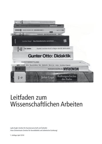 Leitfaden (PDF: 1.1 MB) - Universität der Künste Berlin