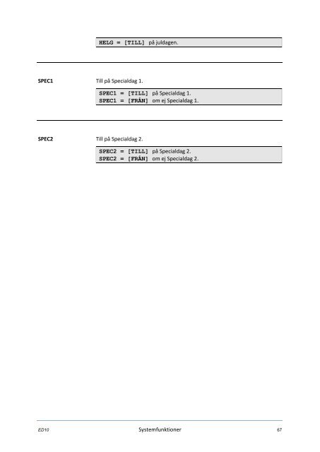 ED10 Användarhandbok (pdf) - Larmia Control AB