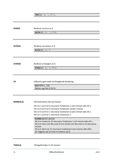 ED10 Användarhandbok (pdf) - Larmia Control AB