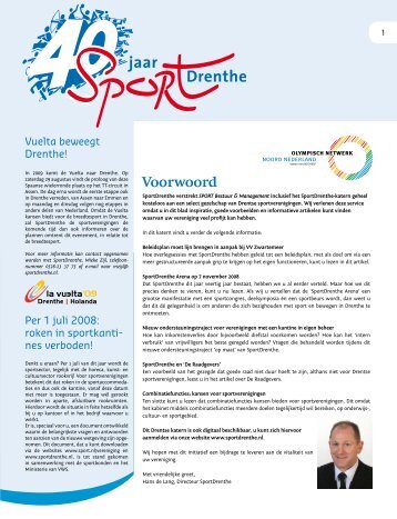 Voorwoord - SportDrenthe